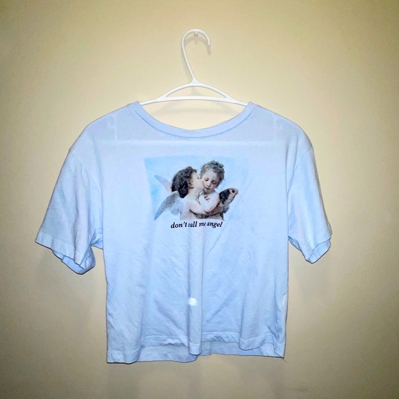 Cropped and comfy blue angel shirt - Picture 1 of 1